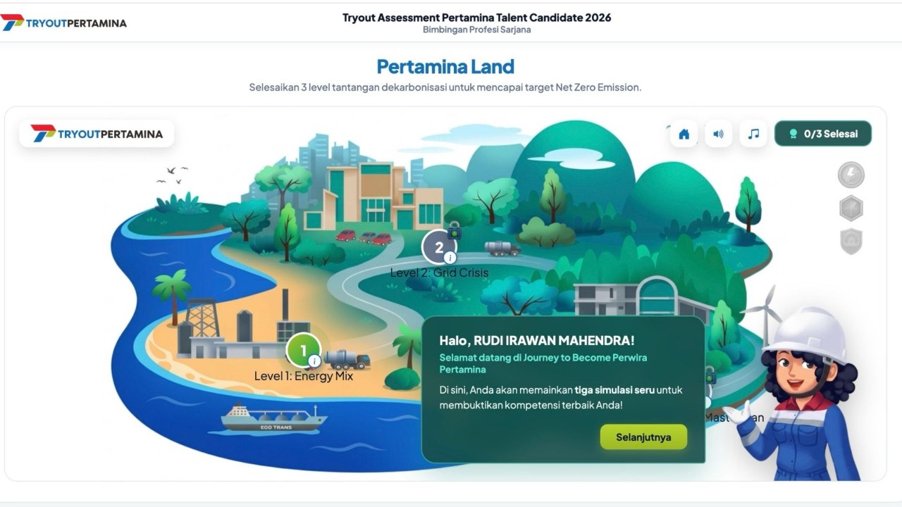 Peta Dekarbonisasi Interaktif Pertamina Land